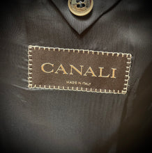 Carica l&#39;immagine nel visualizzatore di Gallery, Canali blazer marine à chevrons en laine vierge 54 Made in Italy
