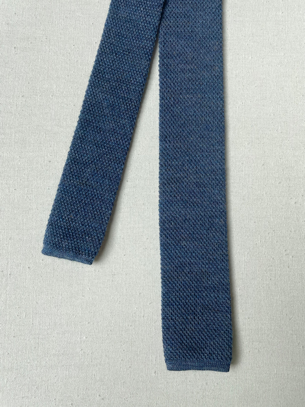 Cravate tricot vintage Nouvelles Galeries Monsieur en laine Made in Italy